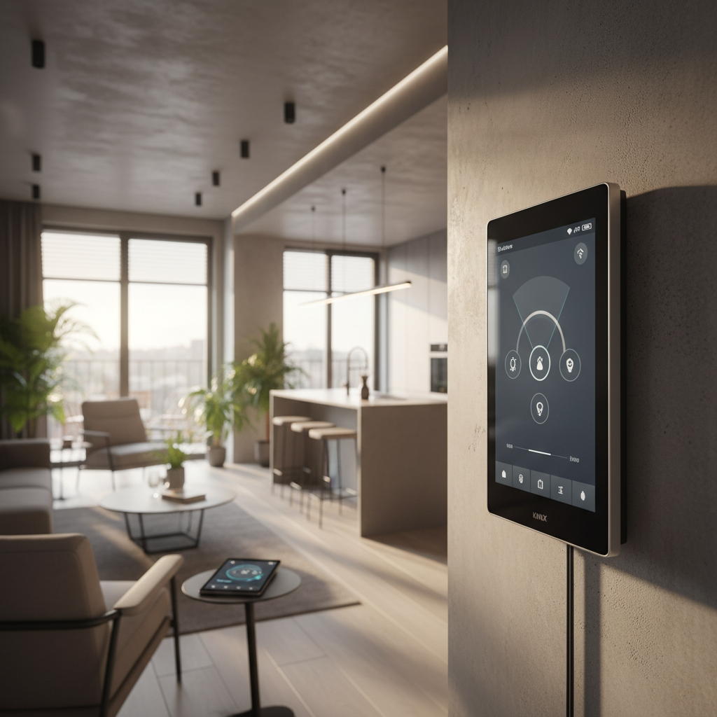 Realistische foto passend bij Domotica KNX: De intelligente oplossing voor moderne gebouwen voor web
